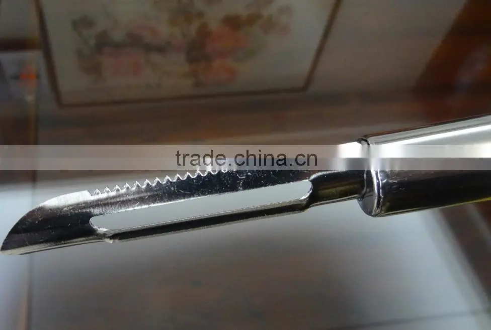 Stainless steel fruit and vegetable peeler