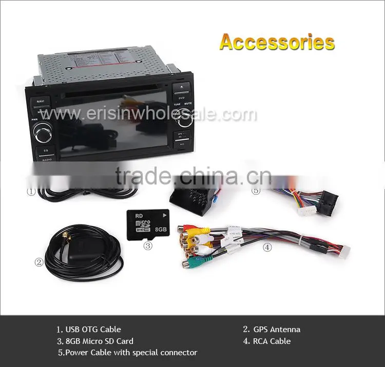 Erisin ES2301F 7" Touch Screen 2 Din Car DVD Player for Transit Mondeo C-Max