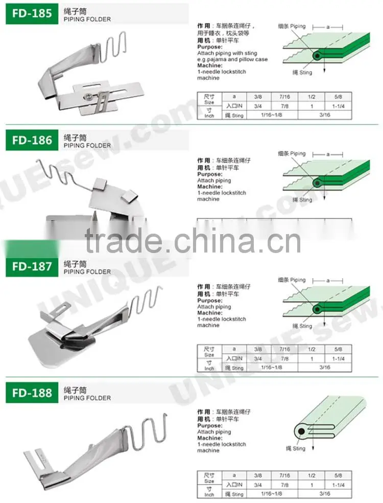 Folder/Binder for sewing machine 2