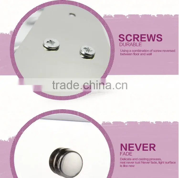 Decorative Stainless Steel Clothes Hook with black diamond(303)