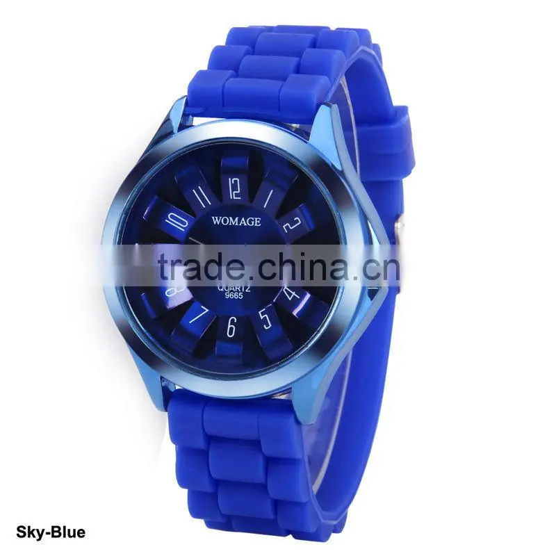 hot fancy high waterproof watch fashion TM silicone geneva watch