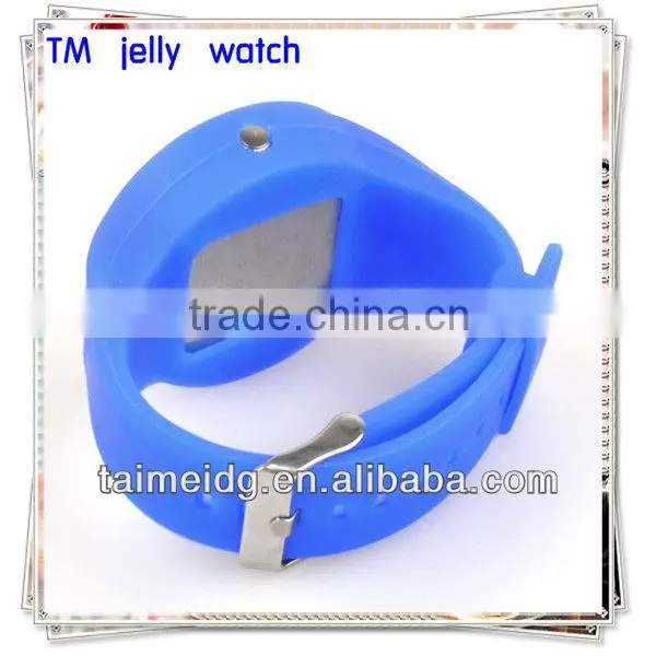 bright color silicone jelly watches colorful jelly silicone watch