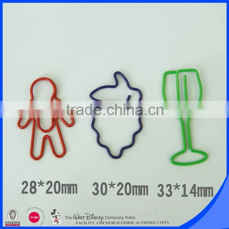 A variety of modeling paper clips various size