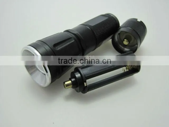 High power aluminium zoom Cree LED torch