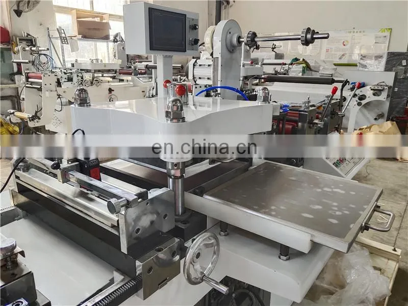 UTM420Z Automatic Adhesive Label Film Flatbed Die Cutting Machine, Flat bed roll clear sticker tape punching press cutter
