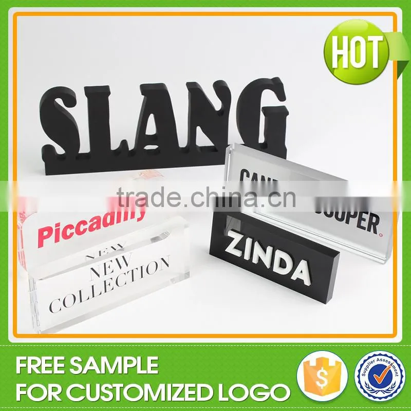 Clear Soild Acrylic logo block, acrylic photo block wholesale