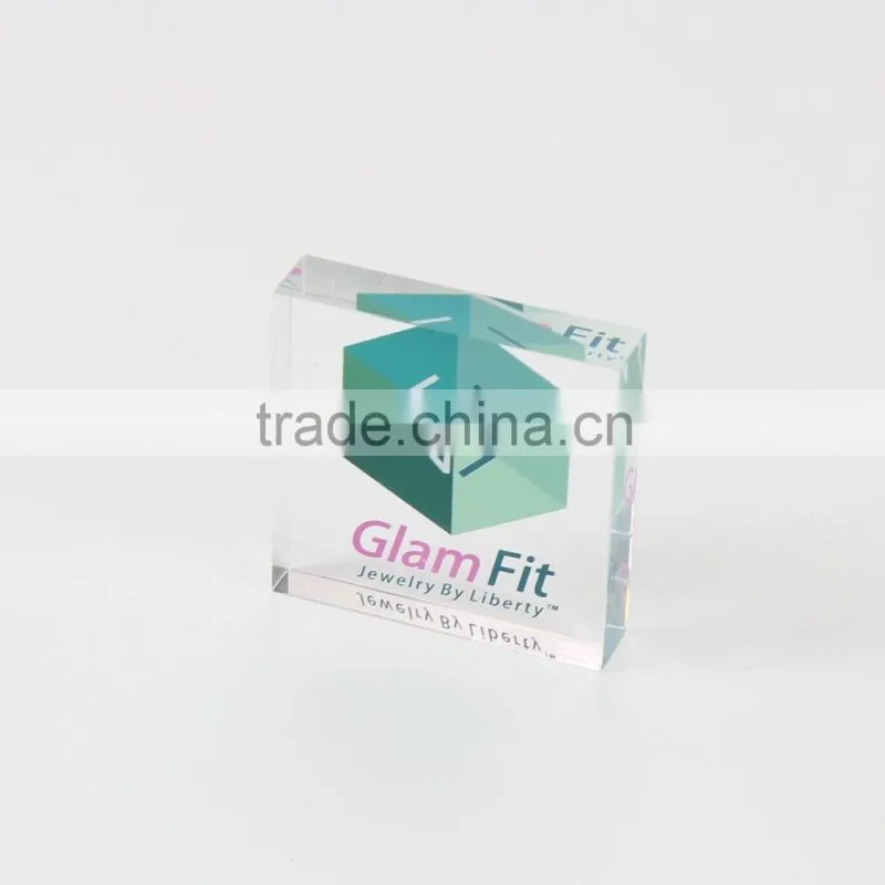 Acrylic Logo Block Glass Block Acrylic Nameplates Signage Customize
