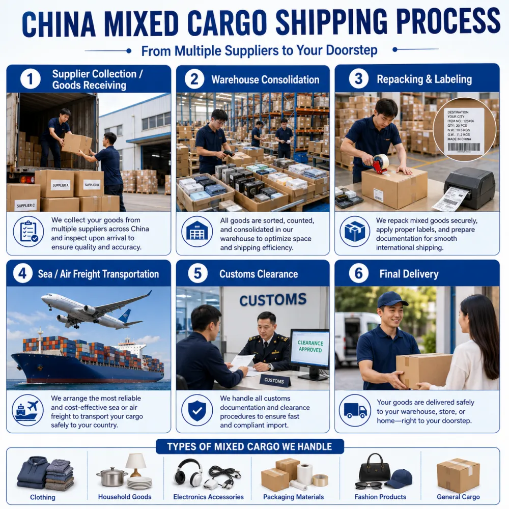 china-mixed-cargo-shipping-process
