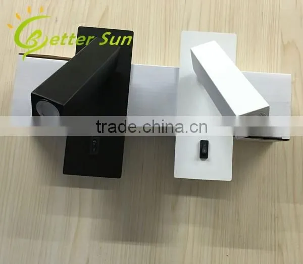 3W Chrome Color With Switch Small LED Wall Light for Bed Reading