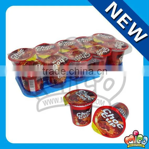 14g chocolate cup with biscuit stick