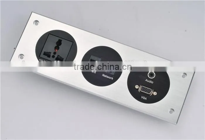 Aluminum Alloy Data Desk Outlet On Conference Table