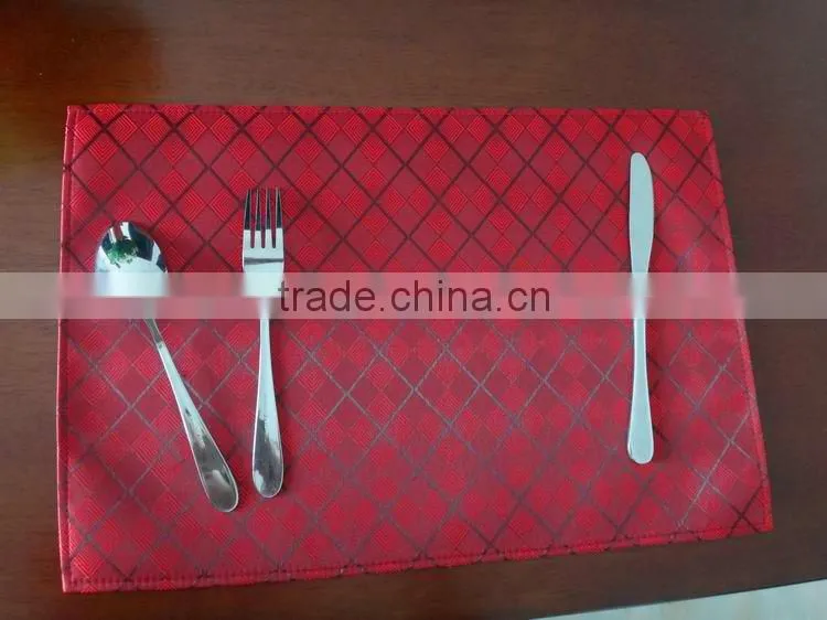 High quality PVC 3D Placemat hotel restaurant
