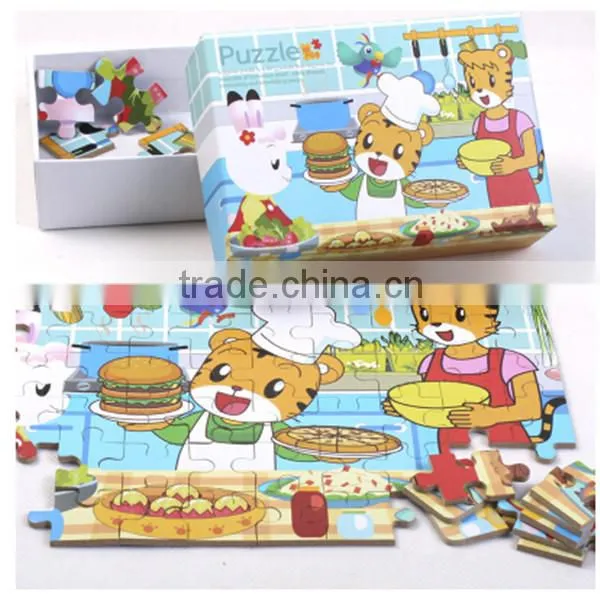 top garde custom printing wooden jigsaw puzzle games for kids