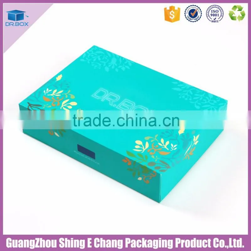Custom logo design smooth surface recycled cosmetic packaging