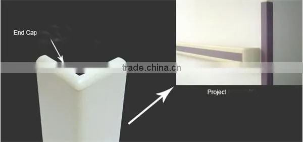 Hospital Wall Protection Vinyl Wall Corner Guard