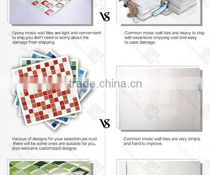 Yashi mosaic pattern decorative tile sticker