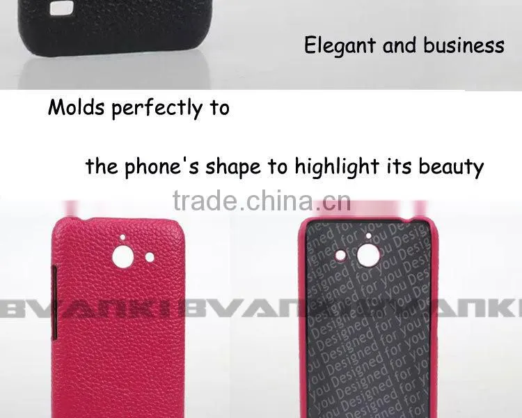 Accessories For Mobile Hanger Genuine Leather Cell Phone Flip Cover Case For Huawei Ascend Y550 Waterproof Stand Phone Case