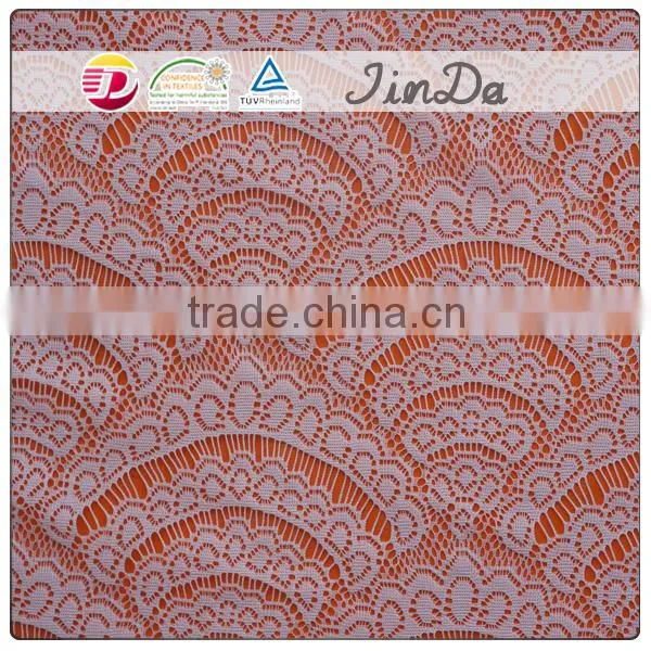 Machine made durable nylon knitting lace with new design