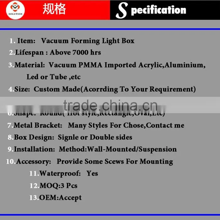 Good quality newest design illuminate advertising acrylic store outdoor sign