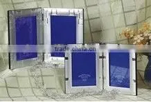 Decorative with MDF and black velvent back and stand aluminum photo frame