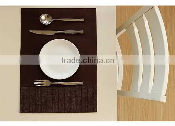 Classic design high quality full color plain pp placemat