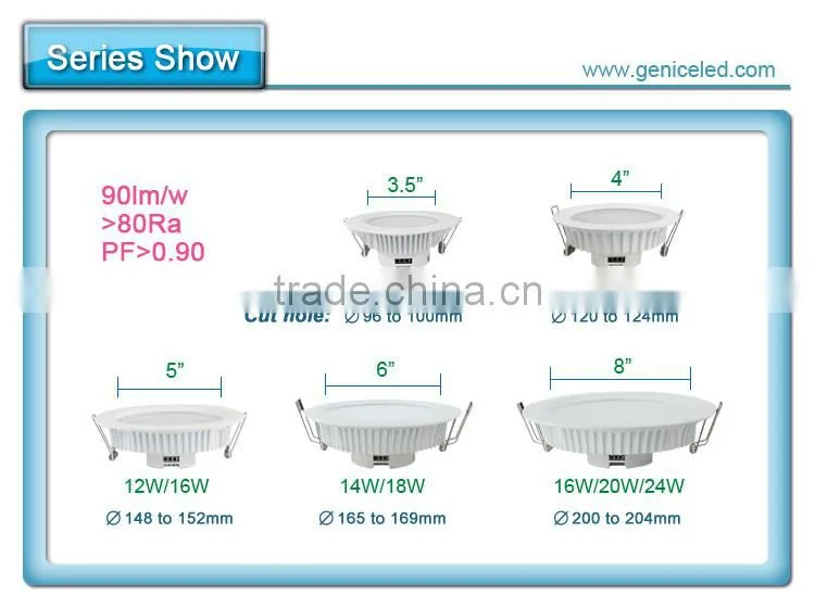 AC100-240V 4inch 8W le down lights