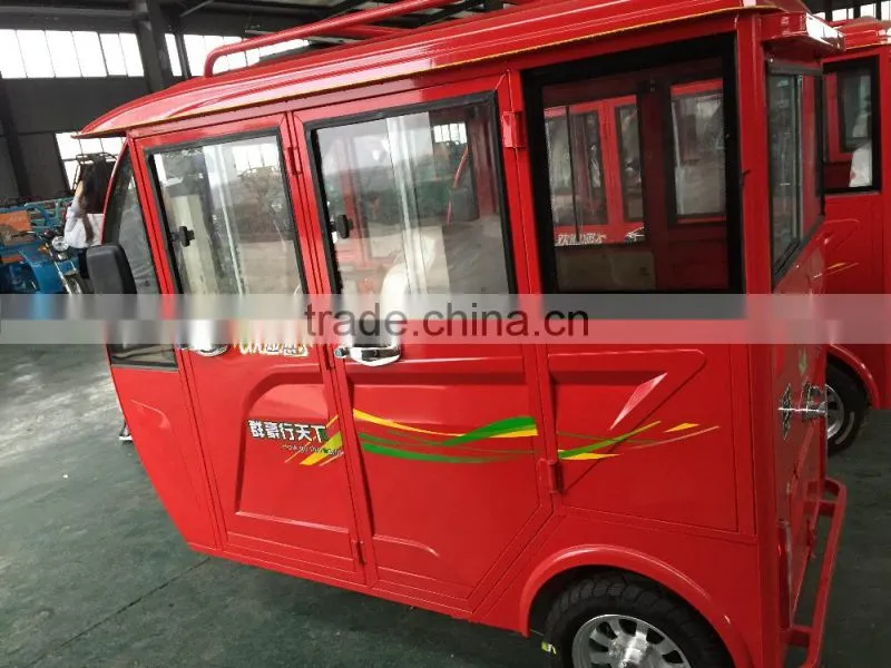 three wheel covered motorcycle/used 150cc tricycle for passenger