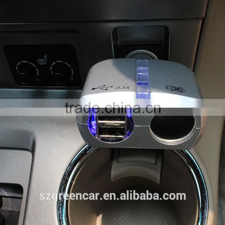Car Charger Twin USB and Socket for Phones Tablets and GPS consumer electronics