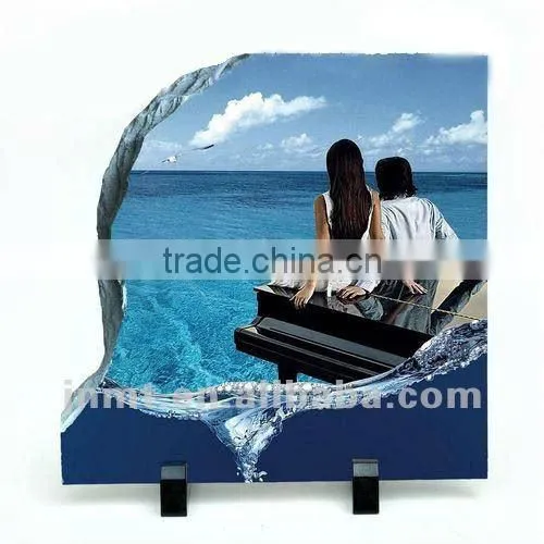 SH33 folk art sublimation slate as souvenior/ left opening