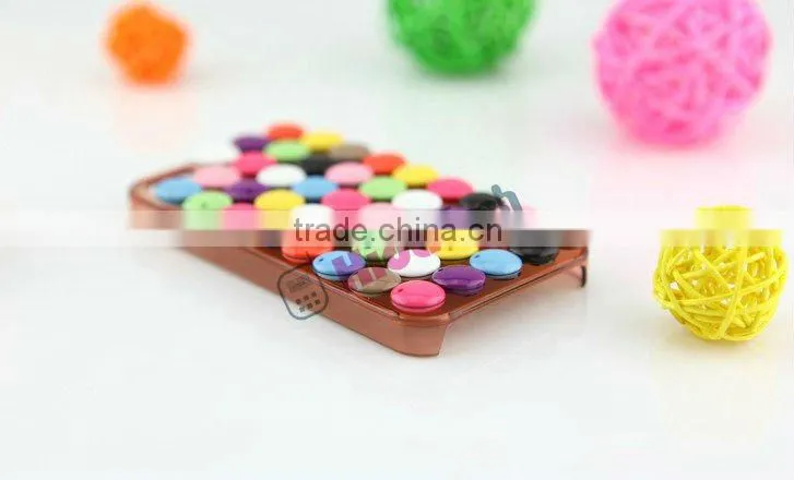 chocolate bean plastic back cover case for apple iphone 4 4S 4G