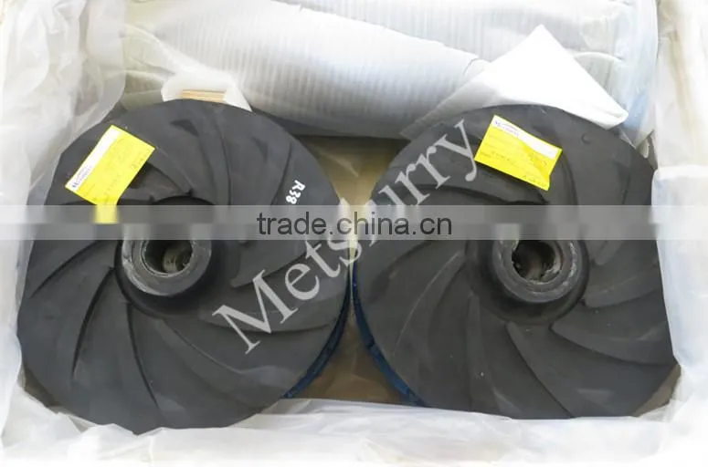 Slurry mining centrifugal pump impeller