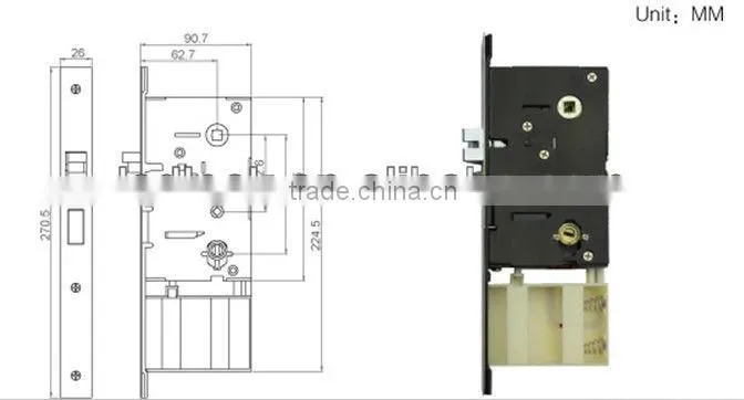 rf card wifi lock hotel system