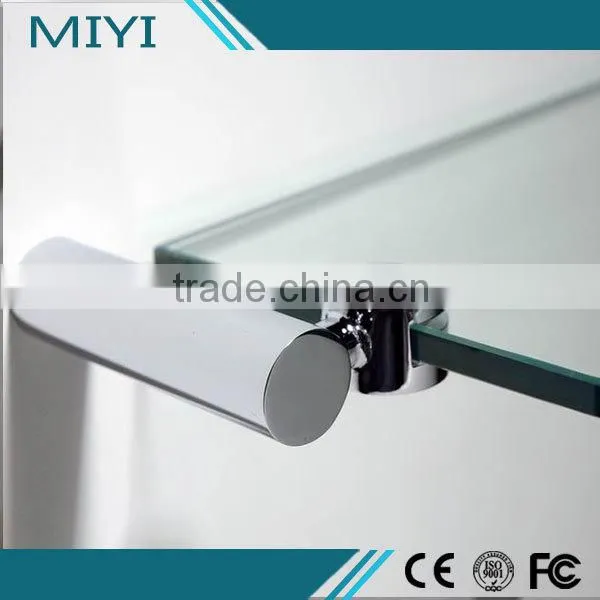 2 tiers glass shelf wall mounted bathroom glass storage shelf