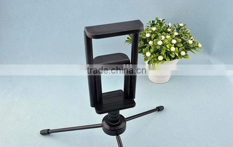 2 in 1 Double Side Universal Phone Tablet Tripod Stands Clip Mount Cradle for iPhone 6s 6 plus Samsung S6 Edge iPad mini air 2 4
