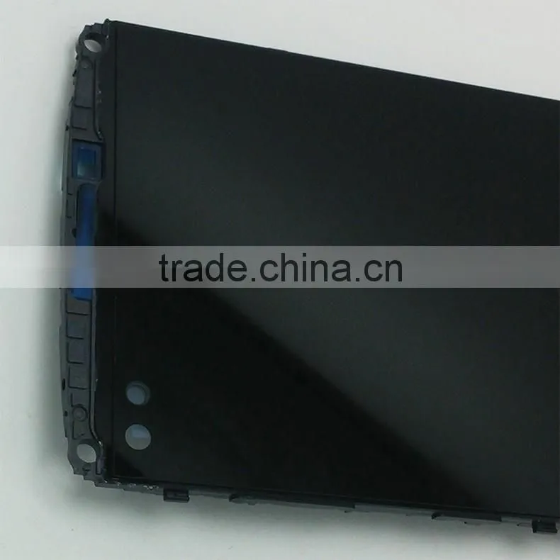 For LG V10 LCD Display Touch Screen with Digitizer Assembly and Bezel Frame Replacement Black