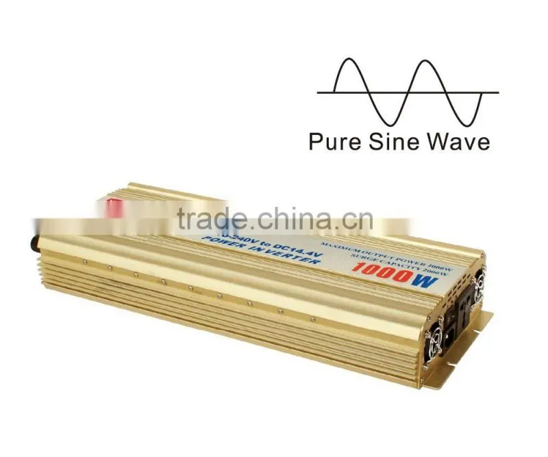 high quality and good price pure sine wave 1000W Inverter,dc 12v ac 220v for air conditioner