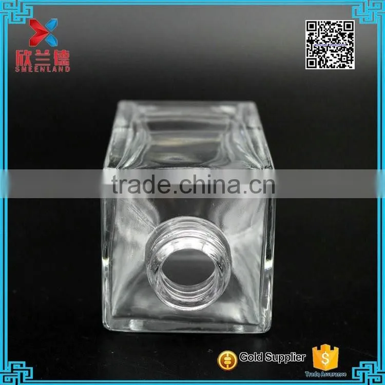 glass diffuser bottle 200ml rectangle shape best quality glass bottle reed sticks