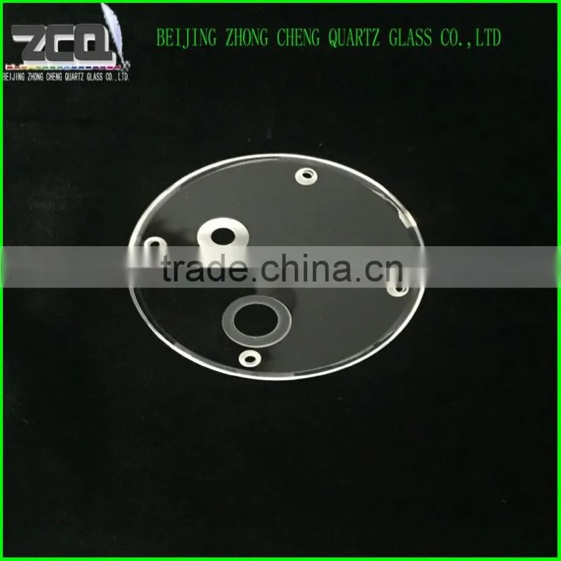 Best Selling Quartz Glass Sheet With Various Of Holes On Surface