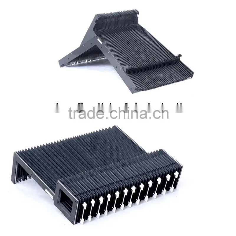 steel telescopic bellow for machine guide rail