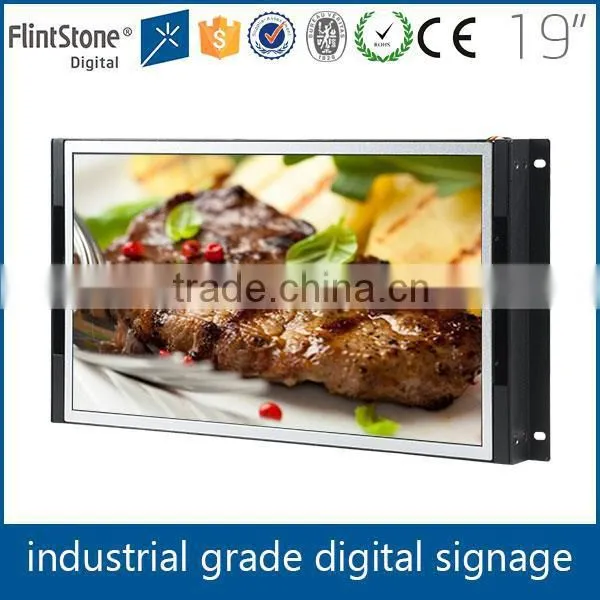 FlintStone instore loop playing open frame point of purchase lcd