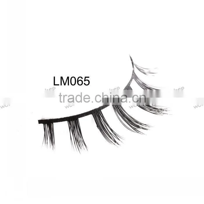 siberian mink fur strip eyelash with custom packaging permanent false eyelashes