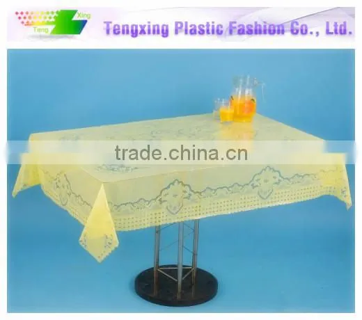 elegant printed plastic tablecloth