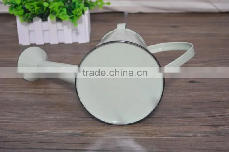 Enamel metal watering can