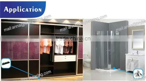Barnroom sliding shower door roller u groove wheel