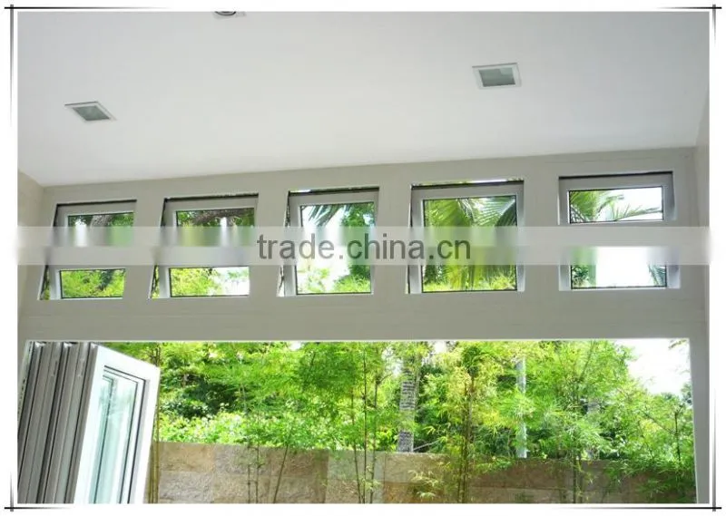 Costom made commerical windows aluminum double hung awning window