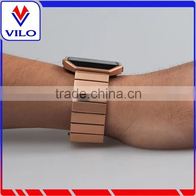 Stainless Steel Watch Band Wrist Strap+Metal Frame For Fitbit Blaze Smart Watch