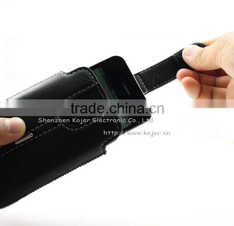 NEW Design Cell Phone Leather Pouch For Apple Iphones