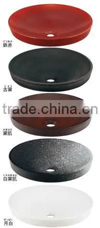 Ceramic round wash basin handmade one by one KAKUDAI