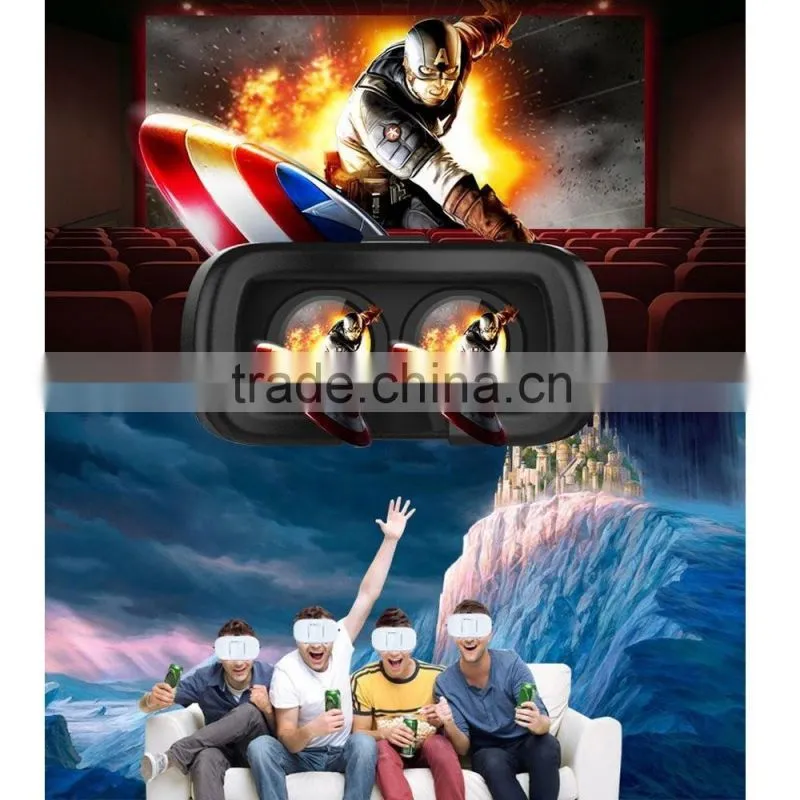 Larger image 3D VR box virtual glasses suitable for mobile phone 3D movies games 3D vr glasses
