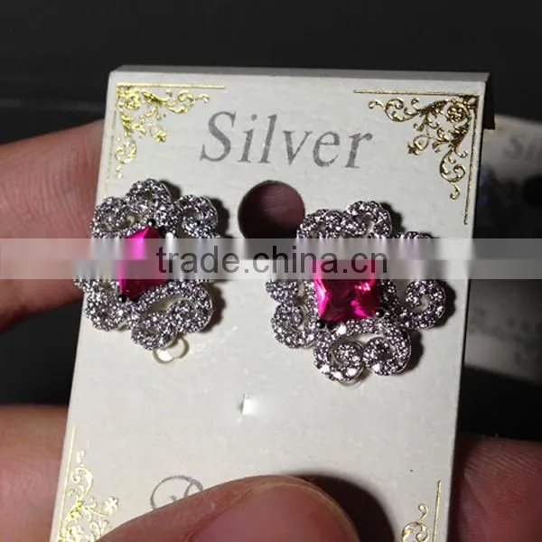 Stud Earrings Earrings Type and Silver Jewelry Main Material gemstone Earring